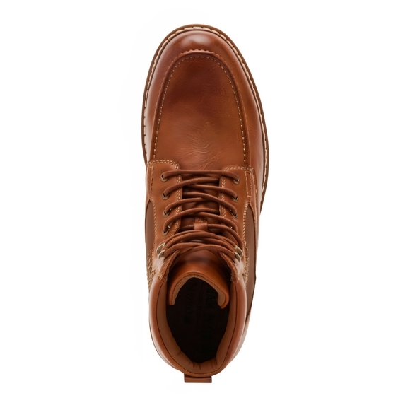 Steven Madden Tan Boots Ankle-Height Rugged Sole - Picture 5 of 6